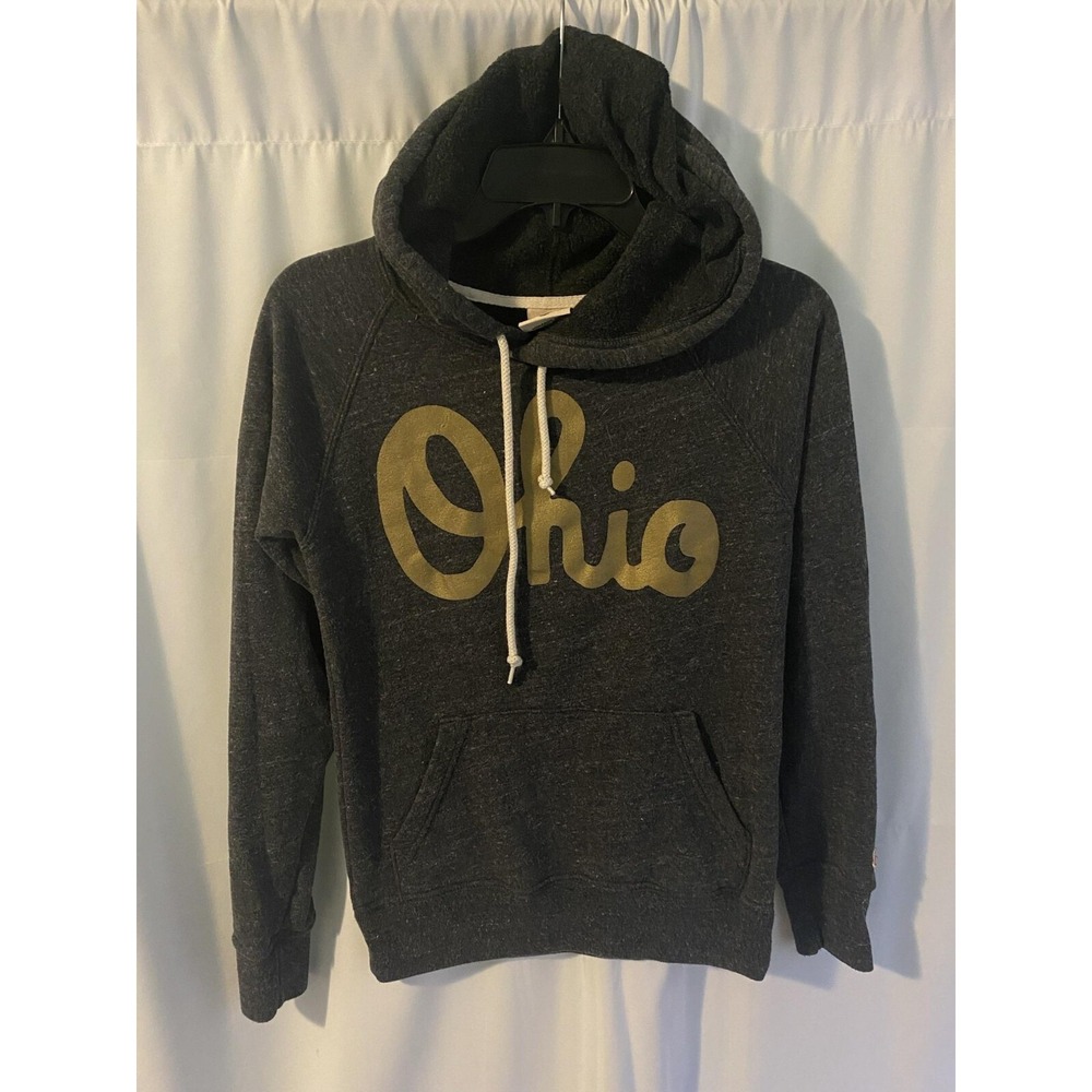 Homage Ohio State‎ Buckeyes Script Ohio Gold Hoodie Hooded Sweatshirt XS